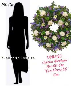 Corona de flores para difuntos FLORAL
