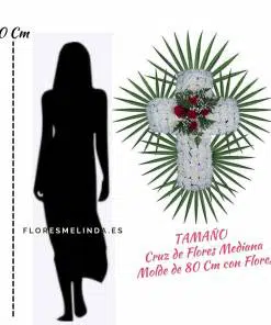 CRUZ de flores para difuntos