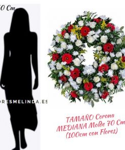 Corona de flores para difuntos LA PAZ