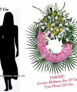 Corona de flores para difuntos M40