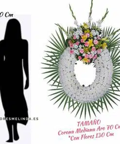 Corona de flores para difuntos MADRID