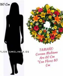 Corona de flores para difuntos PRIMAVERA