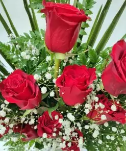 Ramo de flores para difuntos de ROSAS ROJAS