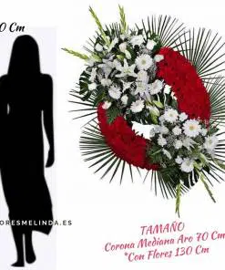 Corona de flores para difuntos FUENCARRAL