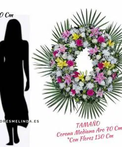 Corona de flores para difuntos SAN ISIDRO