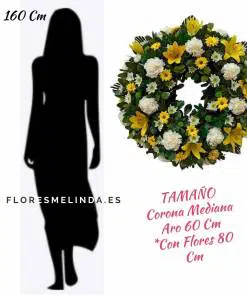 Corona de flores para difuntos VELORIO