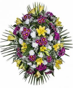 Palma de Flores para funeral "Condolencias"
