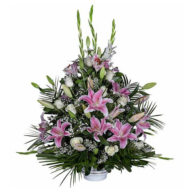 Precio centro de flores barato para funeral cementerio tanatorio M30
