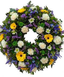 corona de flores para condolencias tanatorios madrid