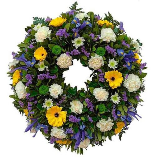 corona de flores para condolencias tanatorios madrid