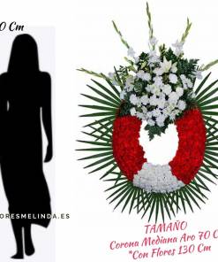 Corona de flores para difuntos M30