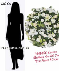 Corona de flores para difuntos TANATORIO