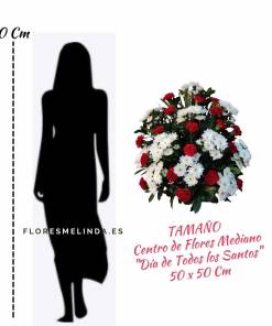 Centro de flores para difuntos ELEGANTE
