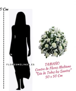 Centro de flores para difuntos LOURDES
