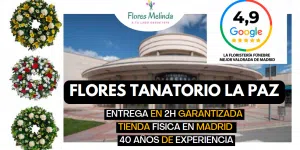 Flores tanatorio LA PAZ PARCESA en Tres Cantos floristería