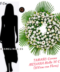 Corona de flores funeraria PÉSAME