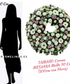 Corona de flores funeraria DUELO